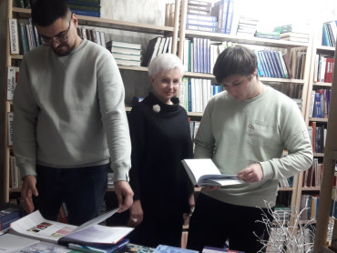 У читальній залі гуртожитку № 4